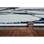 Watercolors Blue Marble 5' x 7'6" Rug