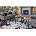 Watercolors Blue Marble 5' x 7'6" Rug