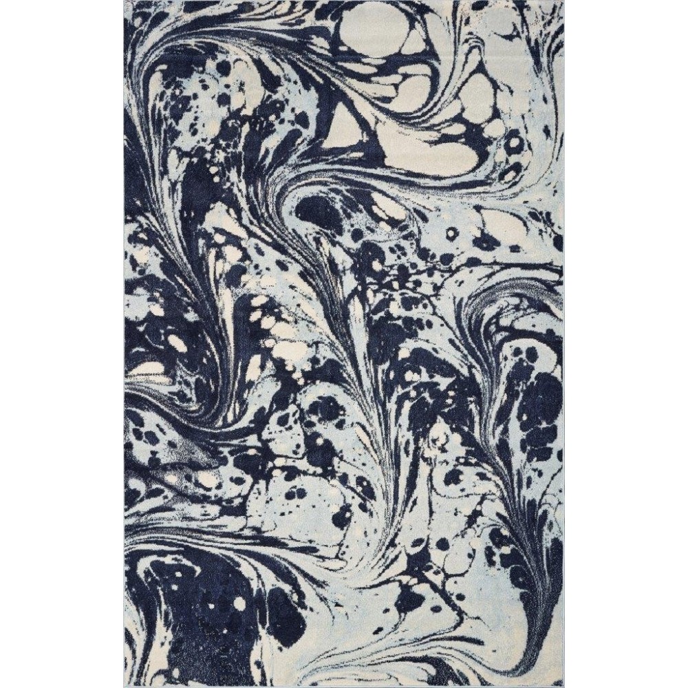 Watercolors Blue Marble 8'3" x10'2" Rug