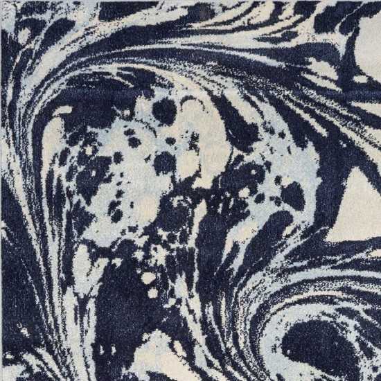 Watercolors Blue Marble 8'3" x10'2" Rug