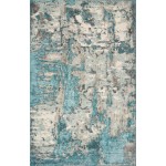 Watercolors Ivory/Teal Watercolors 3'3" x 4'11" Rug