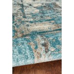 Watercolors Ivory/Teal Watercolors 3'3" x 4'11" Rug