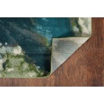 Watercolors Teal Abstract 5' x 7'6" Rug