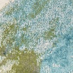 Watercolors Teal Abstract 6'7" x 9'6" Rug