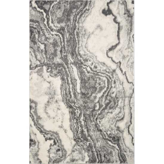 Watercolors Ivory/Grey Landscape 3'3" x 4'11" Rug