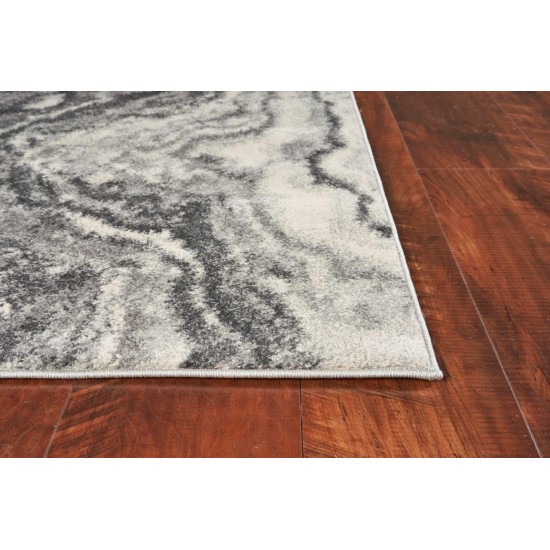 Watercolors Ivory/Grey Landscape 3'3" x 4'11" Rug