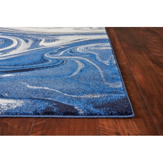 Watercolors Blue Palette 3'3" x 4'11" Rug