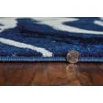 Watercolors Blue Palette 5' x 7'6" Rug