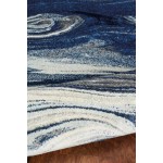 Watercolors Blue Palette 5' x 7'6" Rug