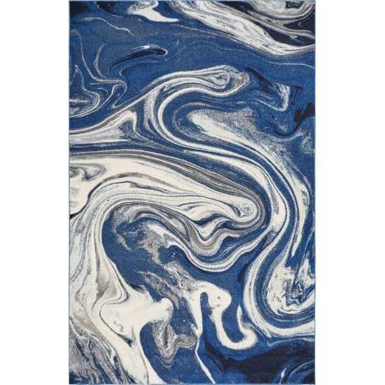 Watercolors Blue Palette 6'7" x 9'6" Rug