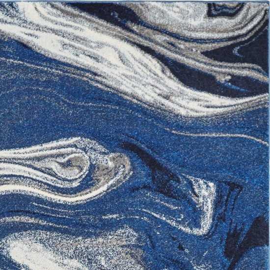 Watercolors Blue Palette 8'3" x10'2" Rug
