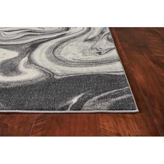 Watercolors Grey Palette 5' x 7'6" Rug