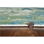 Watercolors Teal Geode 3'3" x 4'11" Rug