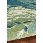 Watercolors Teal Geode 3'3" x 4'11" Rug