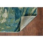 Watercolors Teal Geode 3'3" x 4'11" Rug