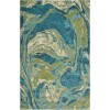 Watercolors Teal Geode 6'7" x 9'6" Rug