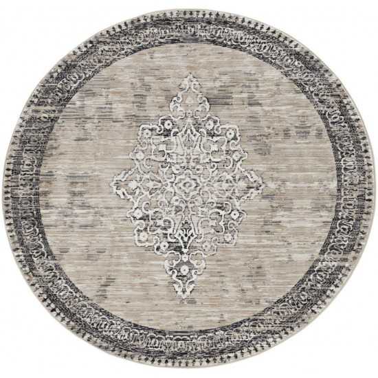 Westerly Sand/Charcoal Ria 6'7" Round Rug