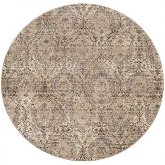 Westerly Sand/Grey Elegance 6'7" Round Rug