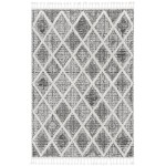 Willow Charcoal Diamonds 5'3" x 7'7" Rug