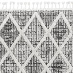Willow Charcoal Diamonds 5'3" x 7'7" Rug