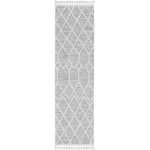 Willow Ivory Grey Honeycomb 2'2" x 7'6" Runner Rug