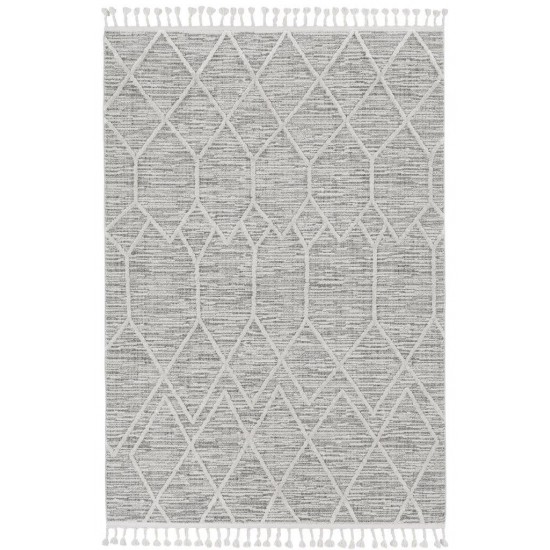 Willow Ivory Grey Honeycomb 3'3" x 4'11" Rug