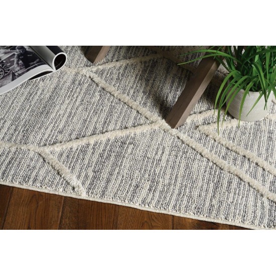 Willow Ivory Grey Honeycomb 3'3" x 4'11" Rug