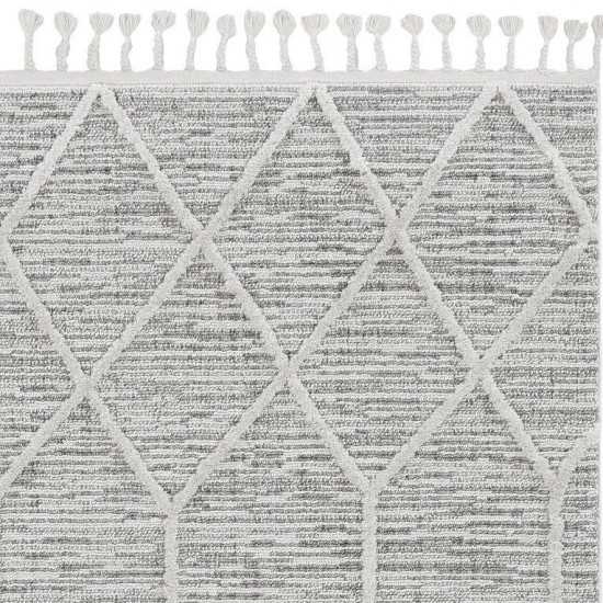 Willow Ivory Grey Honeycomb 3'3" x 4'11" Rug