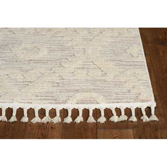 Willow Ivory Beige Boho 2'2" x 7'6" Runner Rug