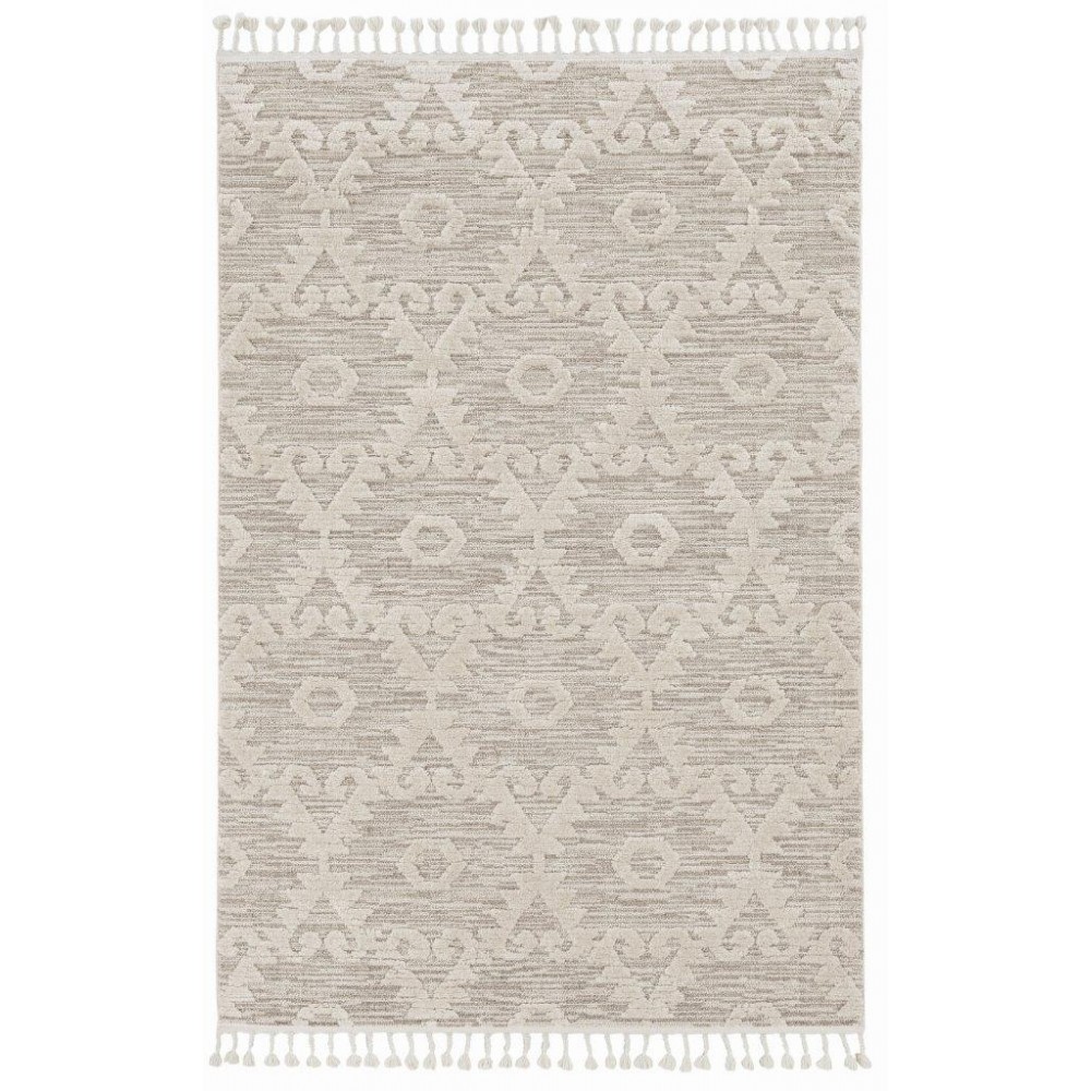 Willow Ivory Beige Boho 5'3" x 7'7" Rug