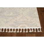 Willow Ivory Beige Boho 5'3" x 7'7" Rug