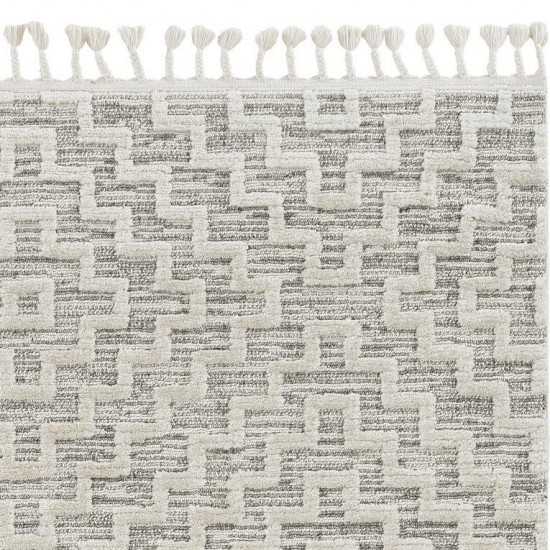 Willow Ivory Grey Geo 3'3" x 4'11" Rug