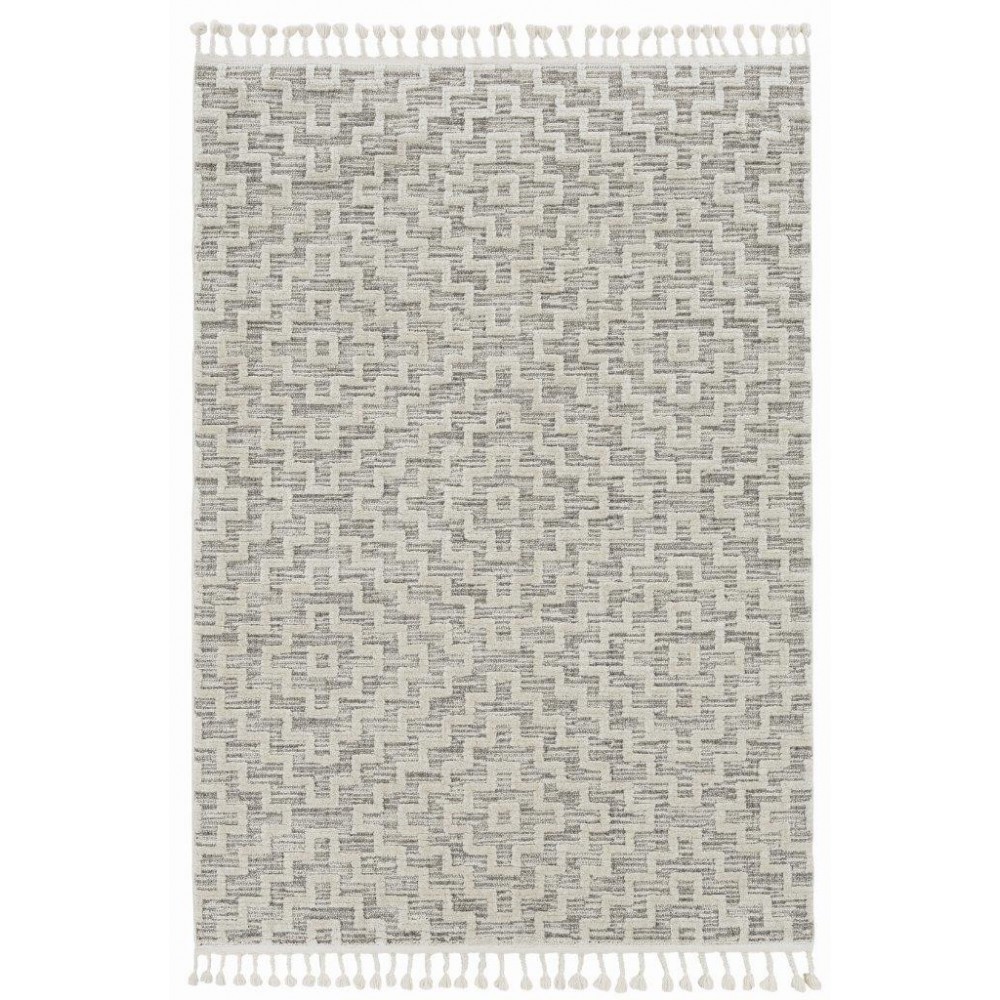 Willow Ivory Grey Geo 7'10" x 10'10" Rug Willow Ivory Grey Geo 7'10" x 10'10" Rug