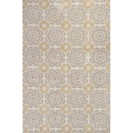 Allure Silver/Gold Millbridge 2'3" x 7'6" Runner Area Rug