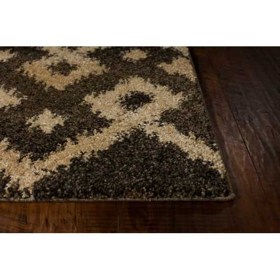 Barcelona Smoke/Sand Villa 9'10" x 13'2" Area Rug