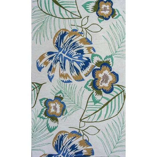 Coral Ivory Maui 5' x 7'6" Area Rug