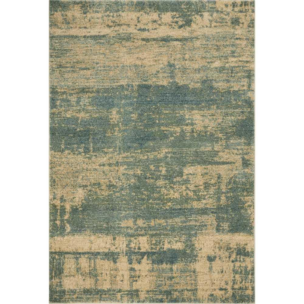 Cordoba Seafoam Watercolors 3'3" x 4'11" Area Rug