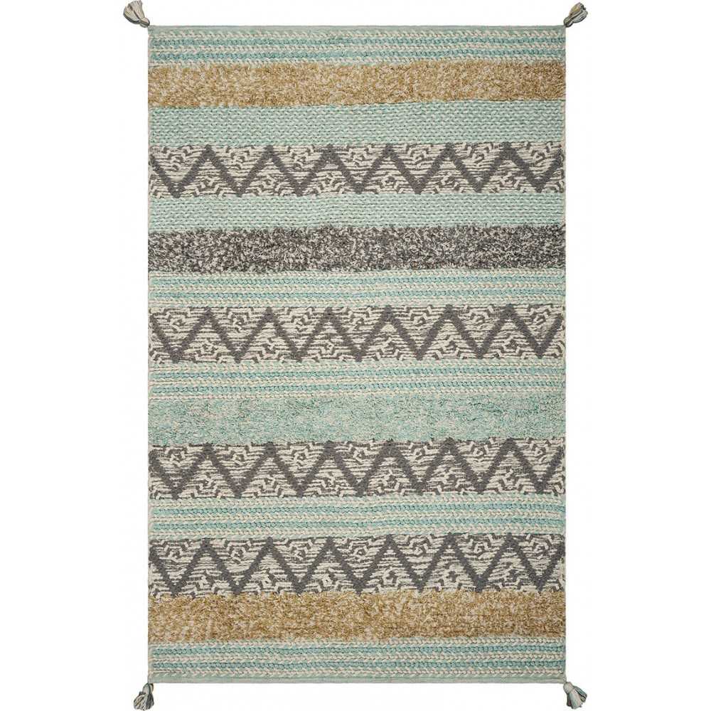 Hang Ten Malibu Turquoise Hermosa Beach 6' x 9' Area Rug