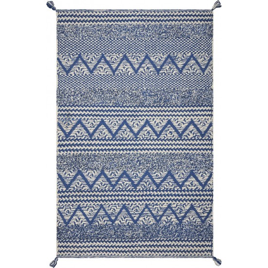 Hang Ten Malibu Blue Hermosa Beach 6' x 9' Area Rug