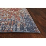 Manor Spice/Blue Expressions 5'3" x 7'7" Area Rug