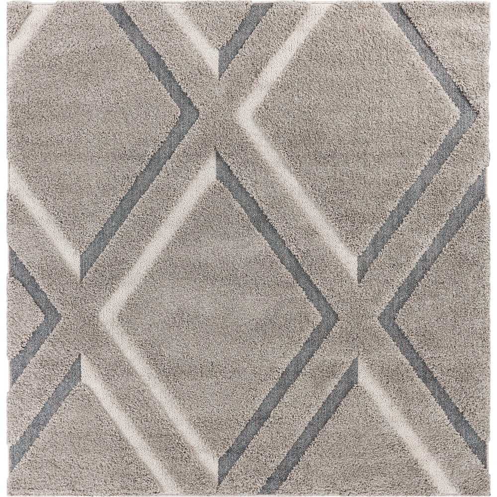 Monterrey Grey Visions 6'6" Square Area Rug
