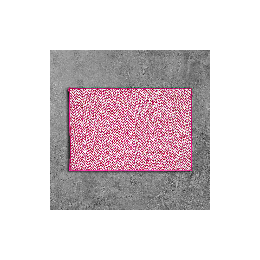 Colonial Mills Rug Outdoor Houndstooth Tweed Magenta Rectangle