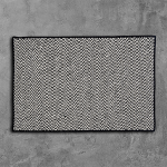 Colonial Mills Rug Outdoor Houndstooth Tweed Black Square