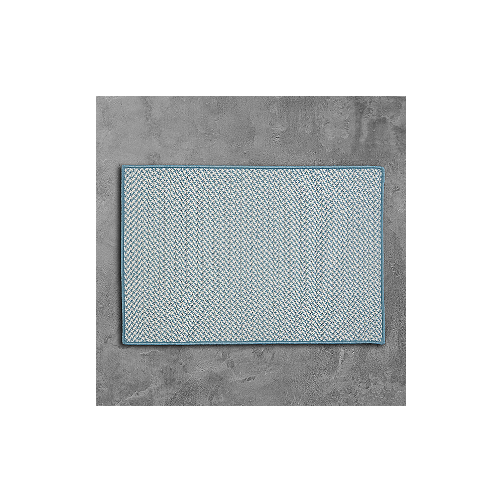 Colonial Mills Rug Outdoor Houndstooth Tweed Sea Blue Square Colonial Mills Rug Outdoor Houndstooth Tweed Sea Blue Square