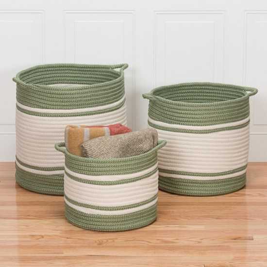 Colonial Mills Basket Outland Basket Green Round