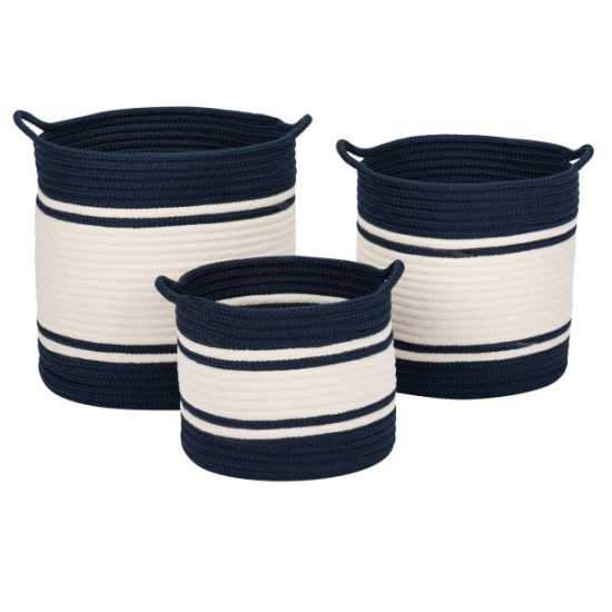 Colonial Mills Basket Outland Basket Navy Round