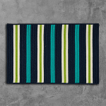 Colonial Mills Rug Painter Stripe Navy Waves Rectangle