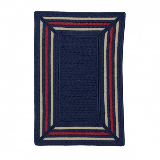 Colonial Mills Rug Pavetta Navy Rectangle