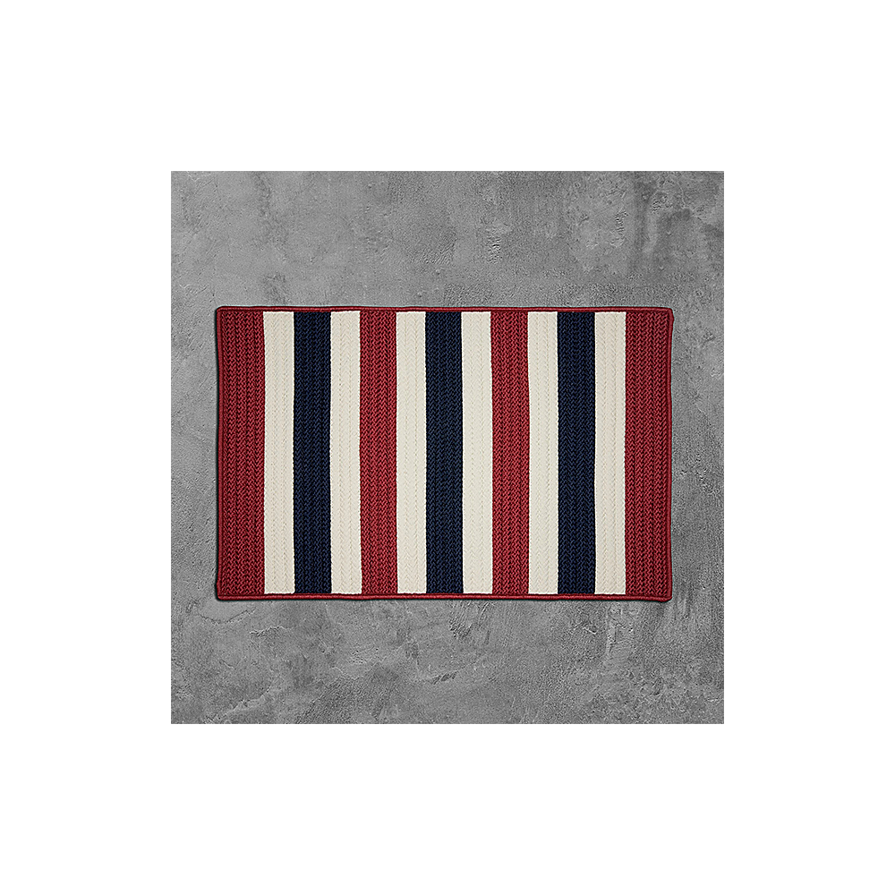 Colonial Mills Rug Portico Patriotic Stripe Rectangle