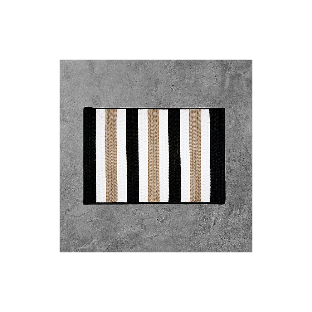 Colonial Mills Rug Portico Sharp Black Square